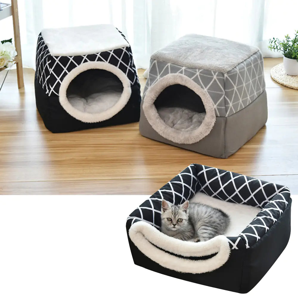 Pet Dog and Cat Bed Villa - Dual Use Space Capsule